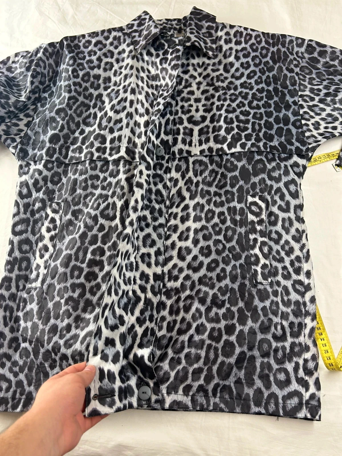 Shirt met luipaardprint in wit en zwart Cana Sport Paris maat 40 – photo 5